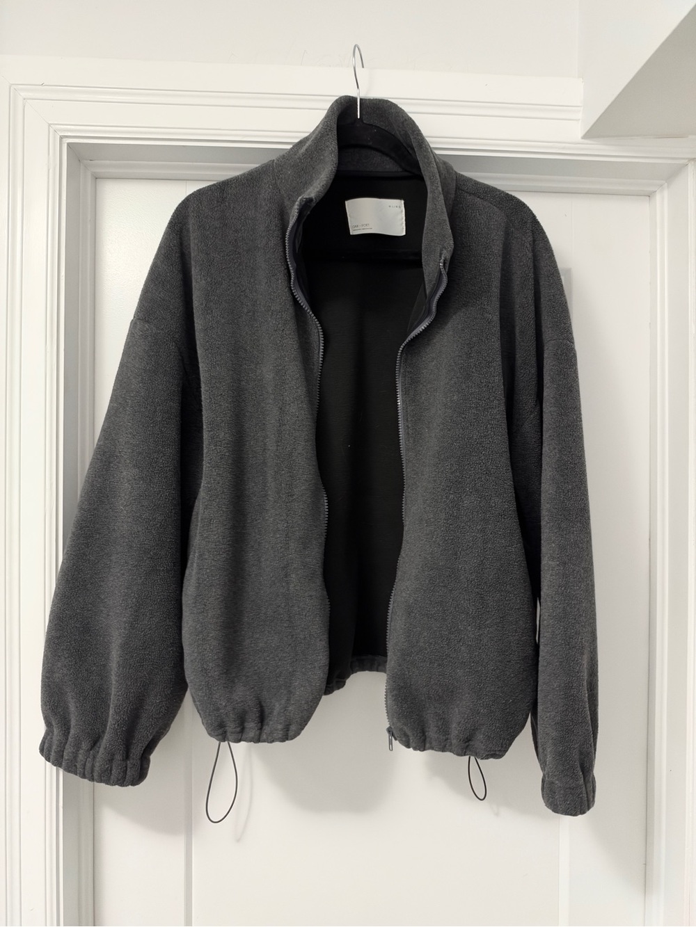 Oversized Funnel Neck Fleece Jacket